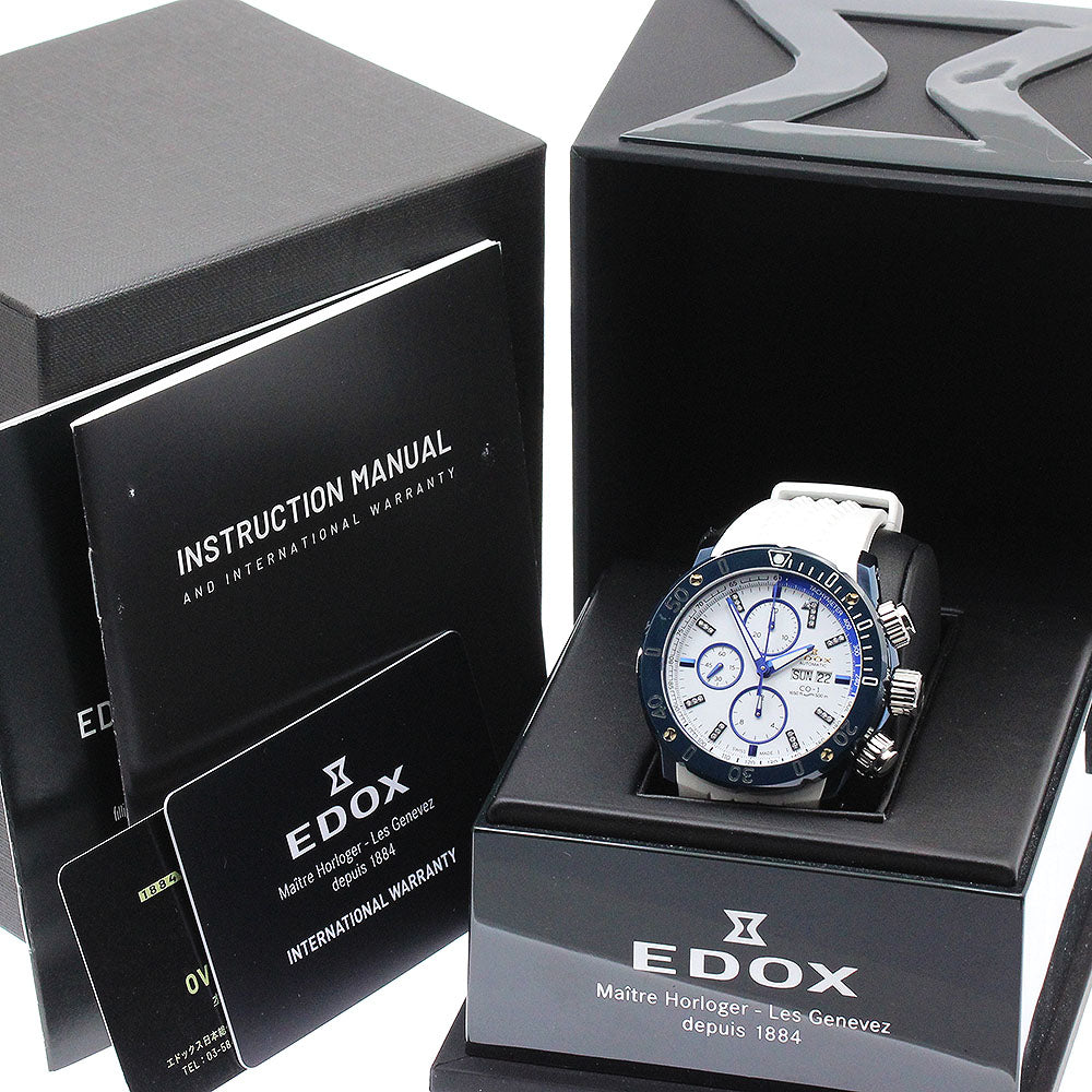 EDOX Chrono Offshore 1 01127-37BU9-BDBU9 Limited to 50 chronographs white Dial Automatic Men's Watch_882710
