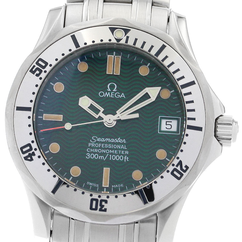 OMEGA Seamaster300 Jack Mayol 2553.41 Date green Dial Automatic Boy's Watch_882852