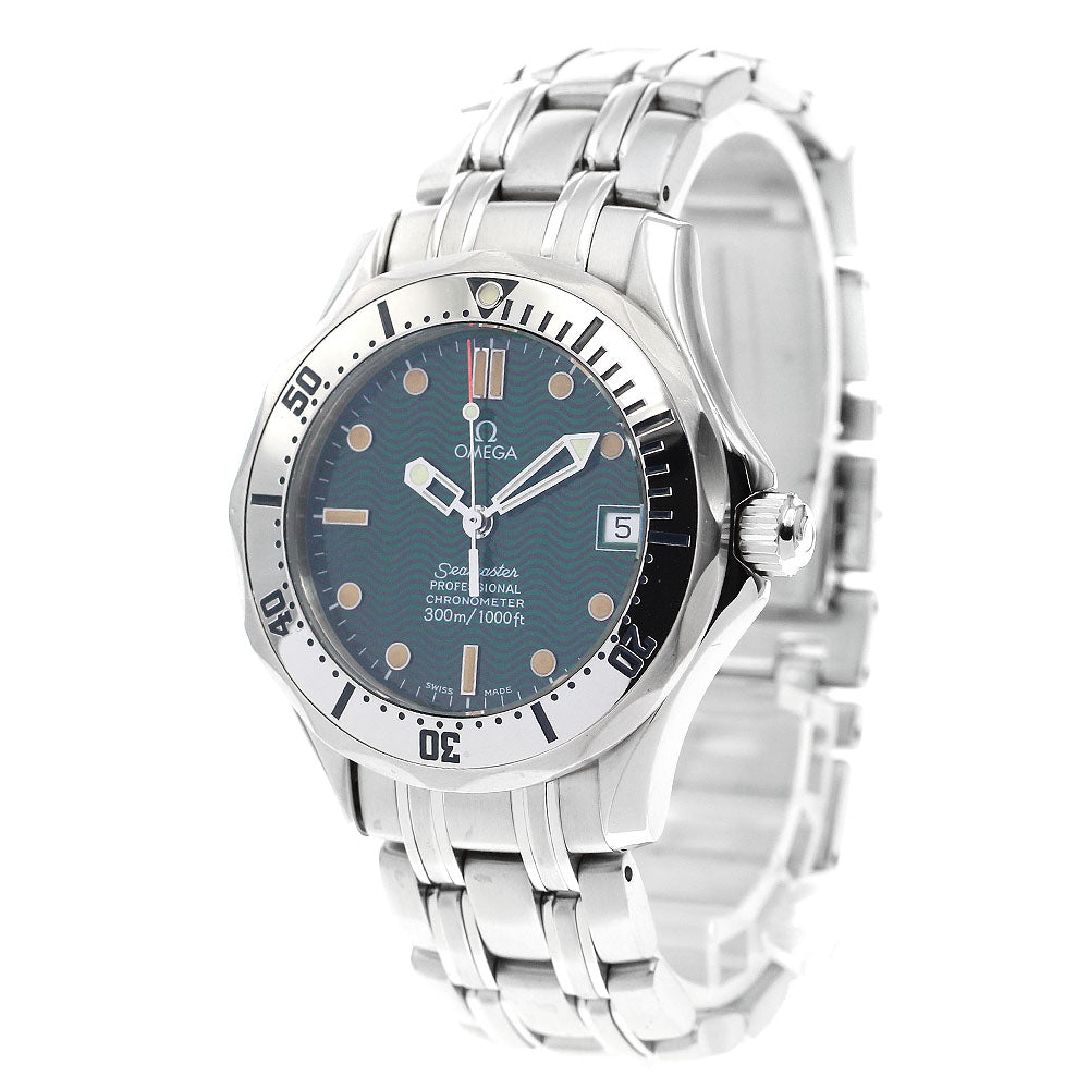 OMEGA Seamaster300 Jack Mayol 2553.41 Date green Dial Automatic Boy's Watch_882852