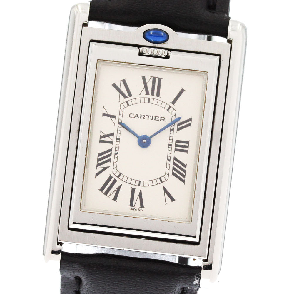 CARTIER Tank bath curant MM W1011258 Silver Dial Quartz Men's Watch_883174