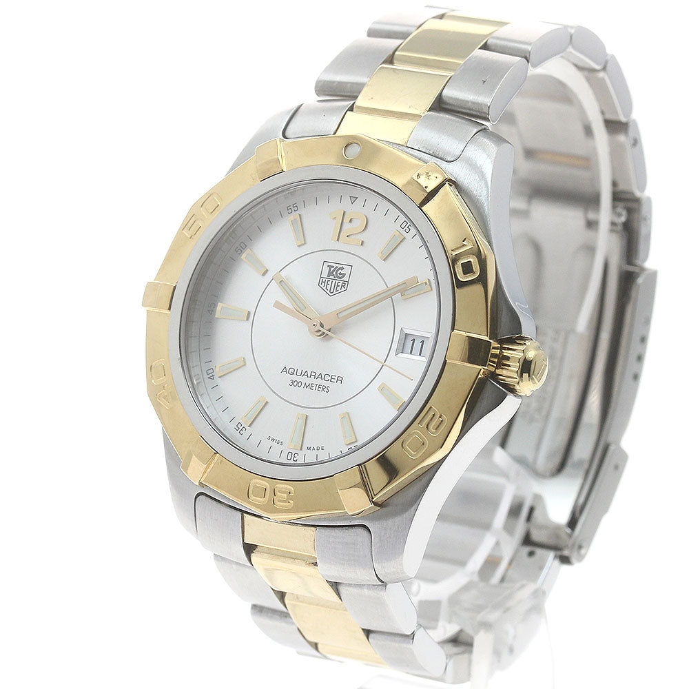 TAG HEUER Aquaracer WAF1120 Date Silver Dial Quartz Men's Watch_883447