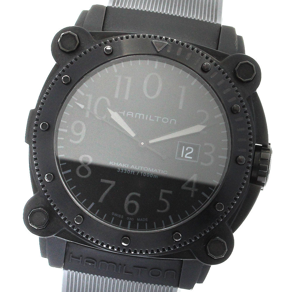 HAMILTON Khaki Below Zero H785850 Date black Dial Automatic Men's Watch_883536