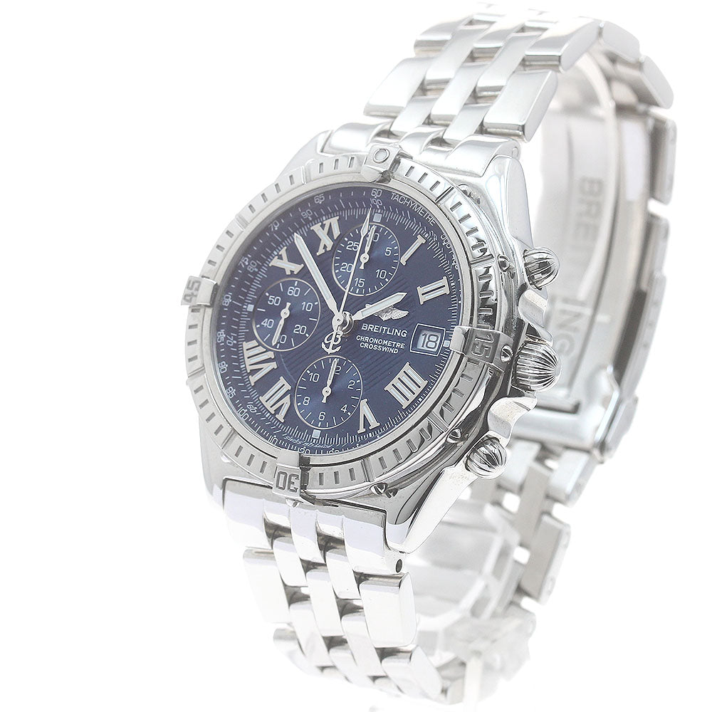 BREITLING Crosswind A13355 Chronograph blue Dial Automatic Men's Watch_883539