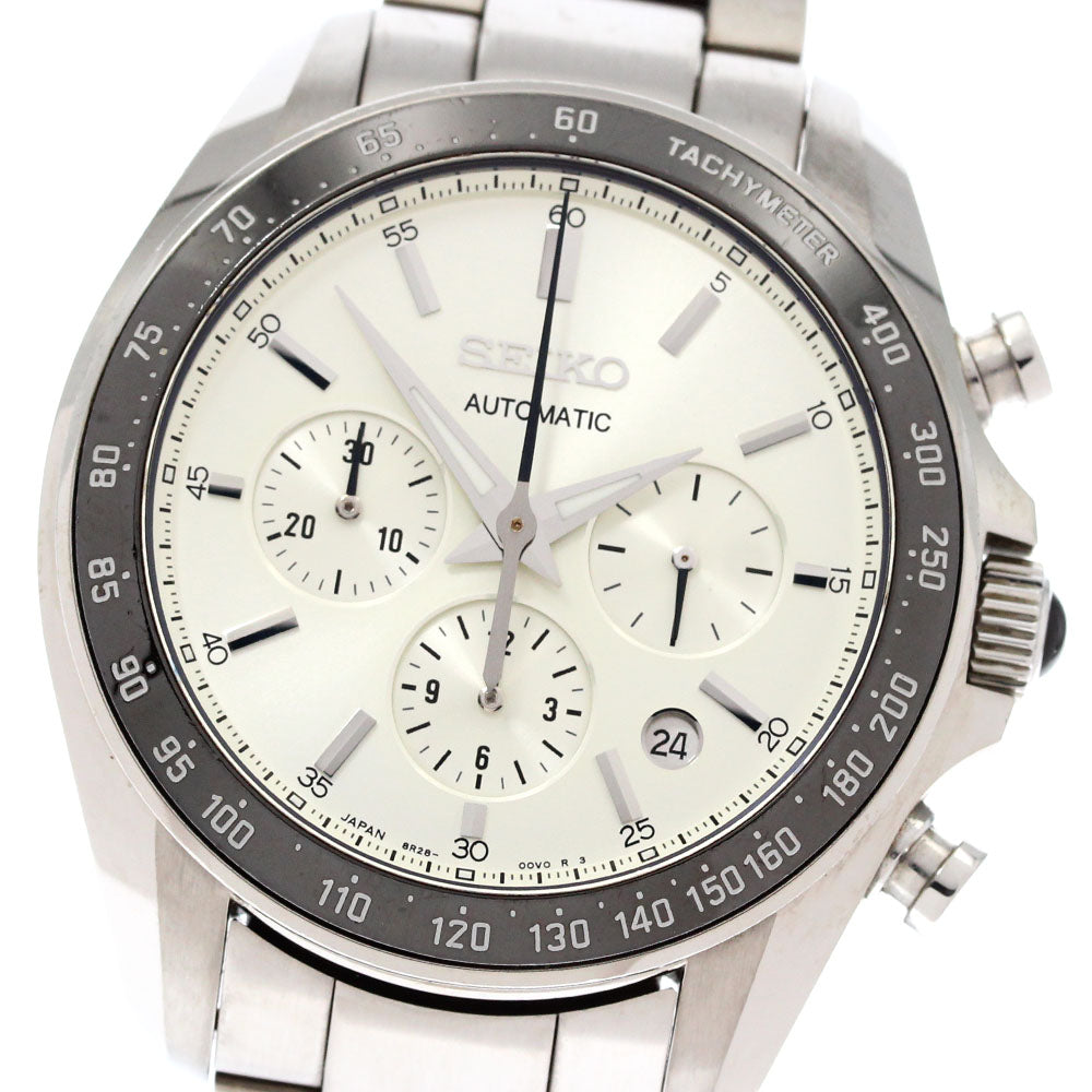 SEIKO Brightz Chronograph 50th Anniversary Limited Edition SDGZ005/8R28-00S0 Date Silver Dial Automatic Men's Watch_883709
