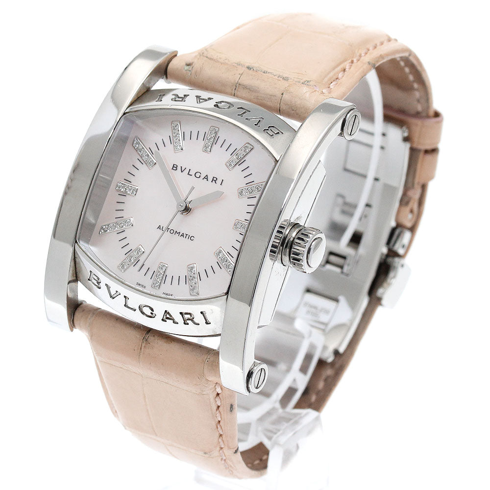 BVLGARI Assioma AA44S diamond Pink shell Dial Automatic Men's Watch_883754