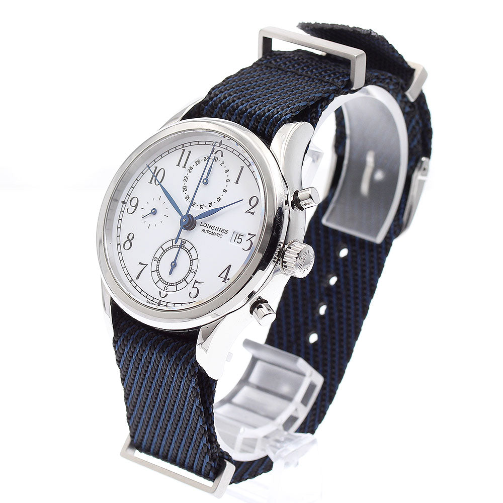 LONGINES Heritage Classic L2.815.4 Chronograph white Dial Automatic Men's_883807