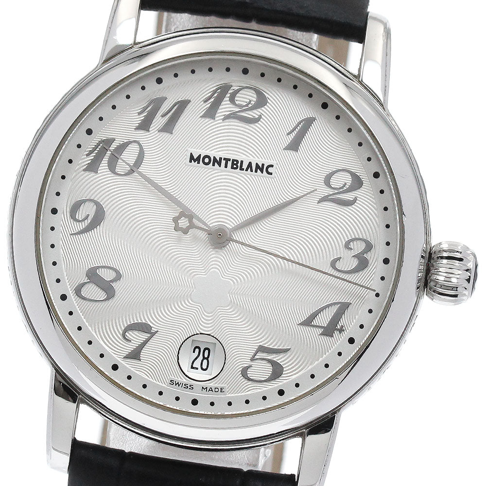 MONTBLANC Meisterstück 7042 Date Silver Dial Quartz Men's Watch_883810