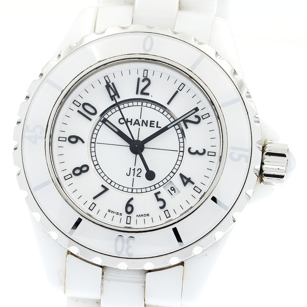 CHANEL J12 33mm H0968 White Ceramic white Dial Quartz Ladies Watch_883943