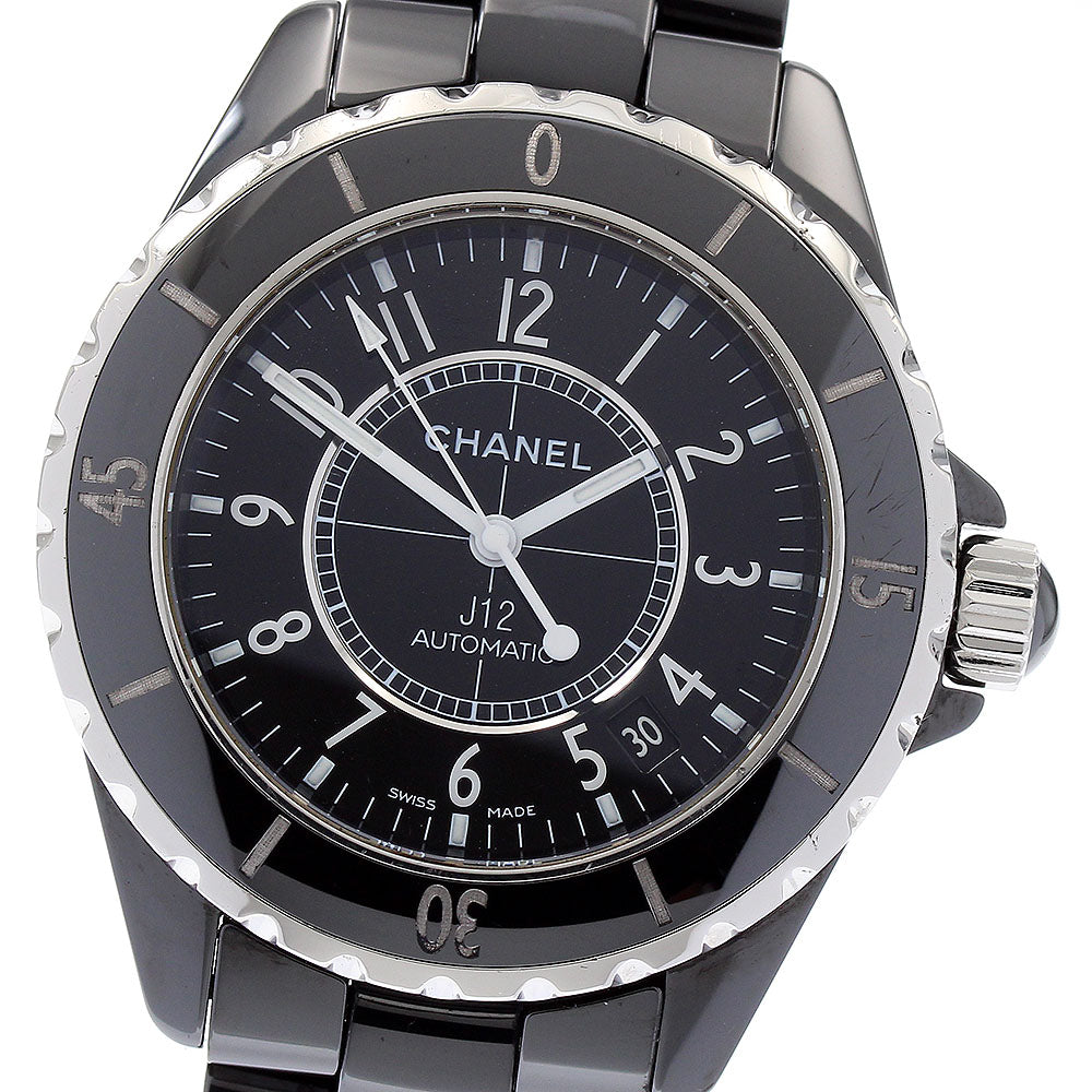 CHANEL J12 H0685 Date Black Ceramic 38MM black Dial Automatic Men's Watch_883983