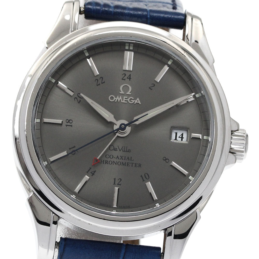OMEGA De Ville Coaxial 4833.41.31 GMT date gray Dial Automatic Men's_884475