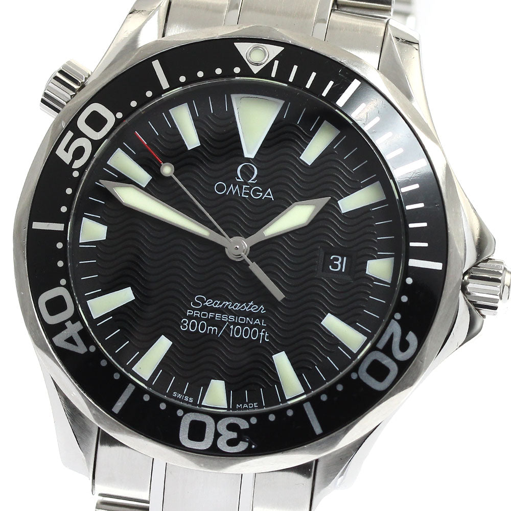 OMEGA Seamaster300 2264.50 Date Black Dial Quartz Men's Watch_884562