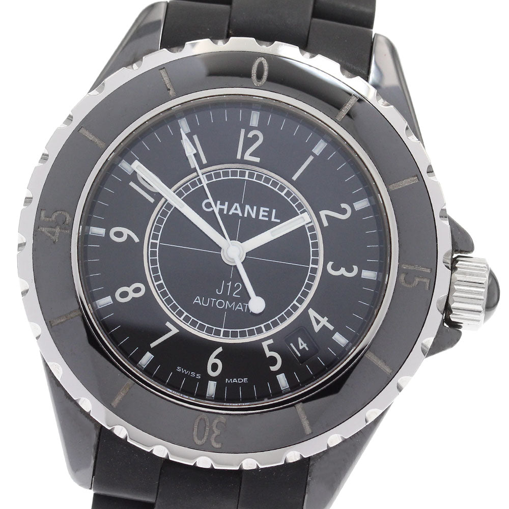CHANEL J12 H0685 Date Black Ceramic 38MM black Dial Automatic Men's Watch_884654