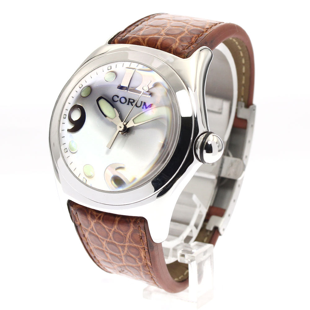 CORUM bubble 163.150.20 Date white Dial Quartz Men's Watch_884879