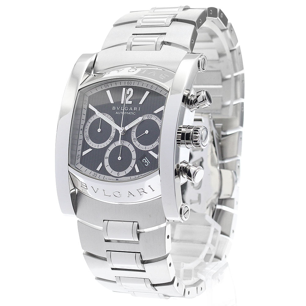 BVLGARI Assioma AA48SCH Chronograph black Dial Automatic Men's Watch_884925