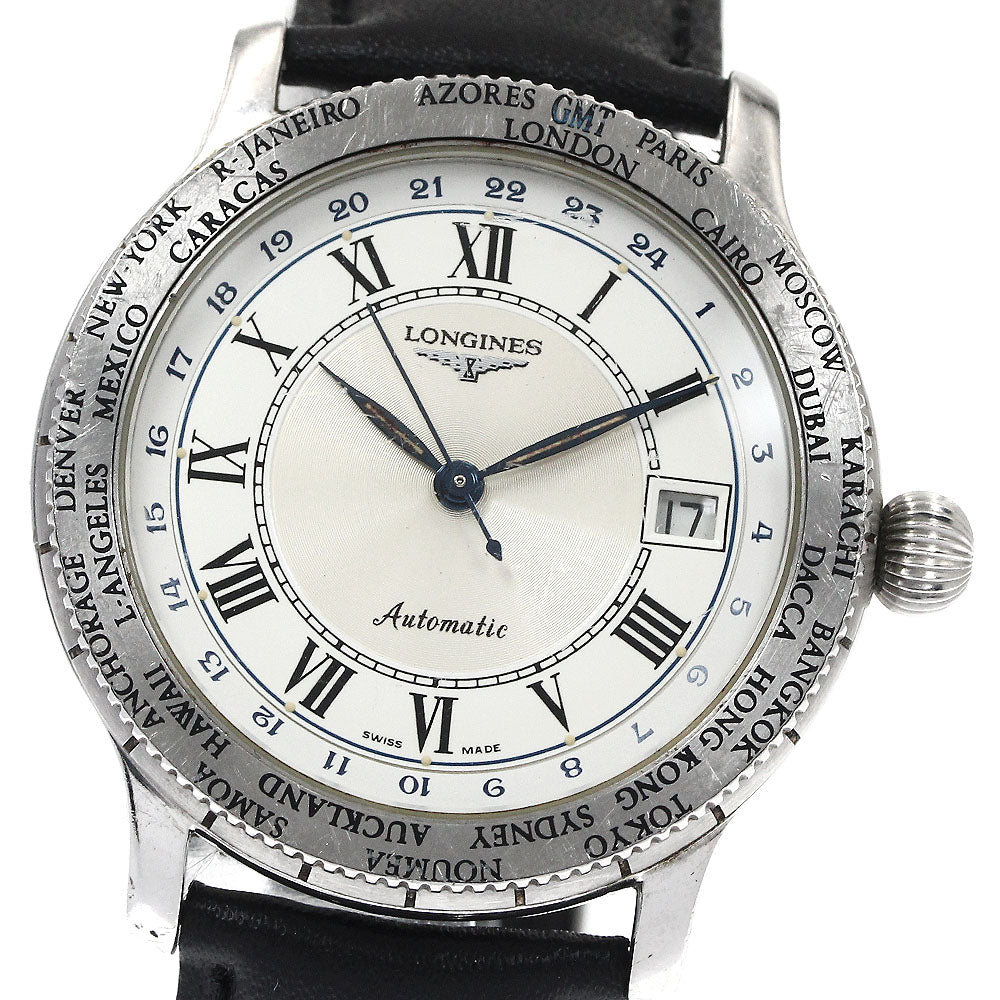 LONGINES Lindbergh GMT L2.611.4 Silver / White Dial Automatic Men's Watch_884994