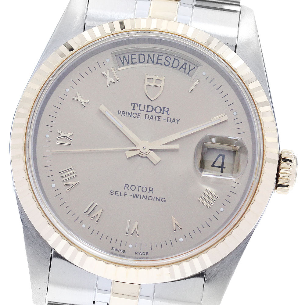 TUDOR Prince Date Day 76213 YG bezel Automatic Men's Watch_885004
