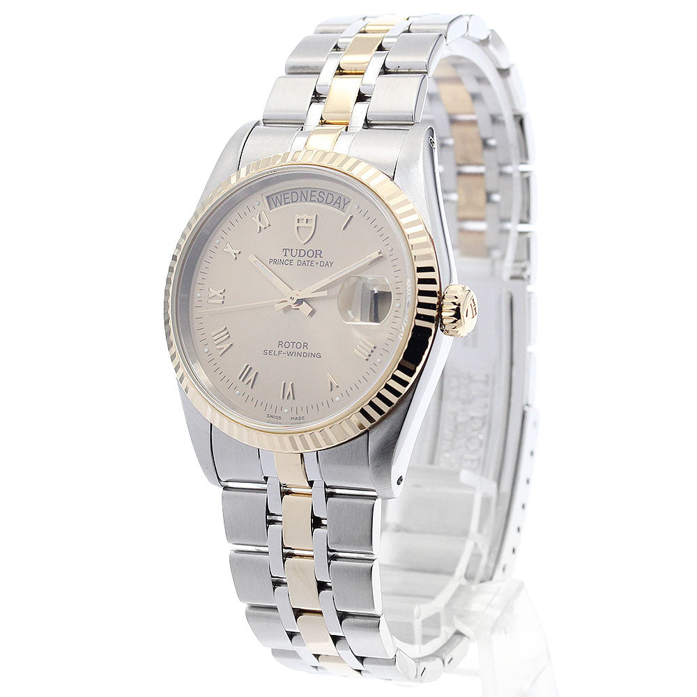 TUDOR Prince Date Day 76213 YG bezel Automatic Men's Watch_885004