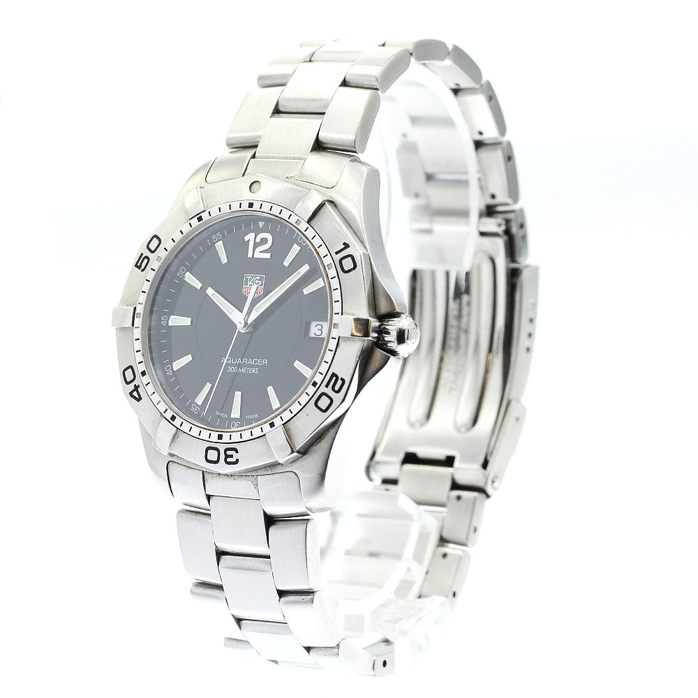 TAG HEUER Aqua racer WAF1110 Date black Dial Quartz Men's Watch_885025