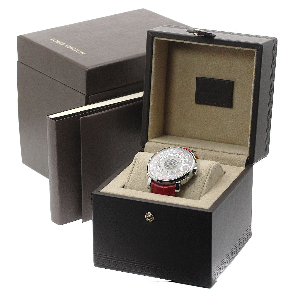 LOUIS VUITTON Escal time zone Q5D20 World time gray Dial Automatic Men's Watch_885083