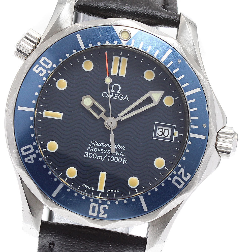 OMEGA Seamaster 2561.80 Date blue Dial Quartz Boy's Watch_885186