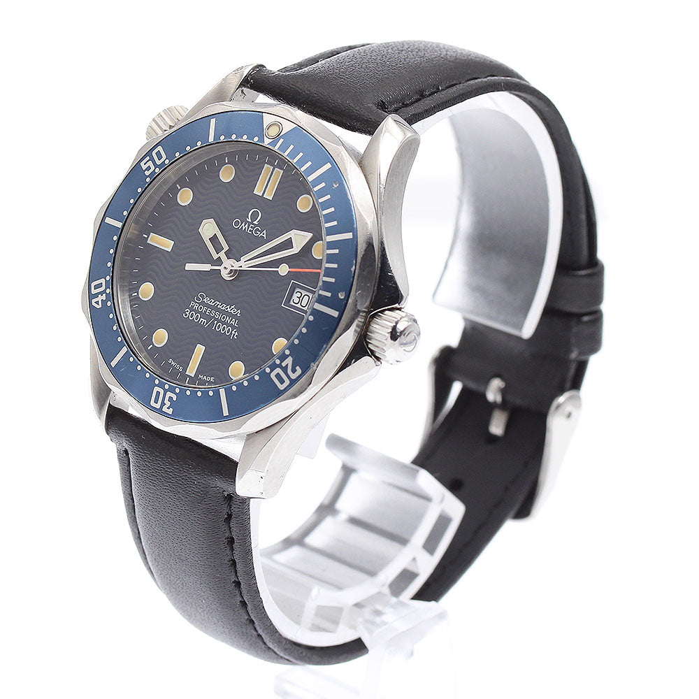 OMEGA Seamaster 2561.80 Date blue Dial Quartz Boy's Watch_885186