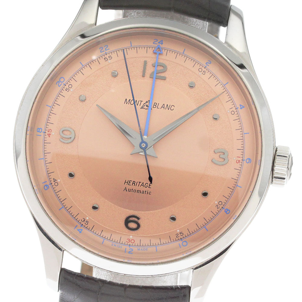 MONTBLANC Heritage 7323 GMT pink Dial Automatic Men's Watch_885225