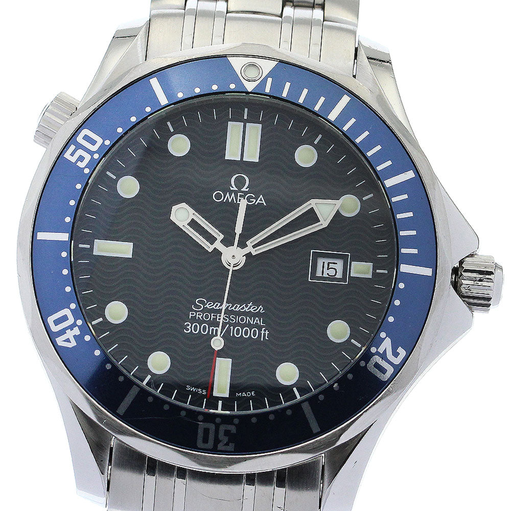 OMEGA Seamaster300 2541.80 Date Navy Dial Quartz Men's Watch_885322