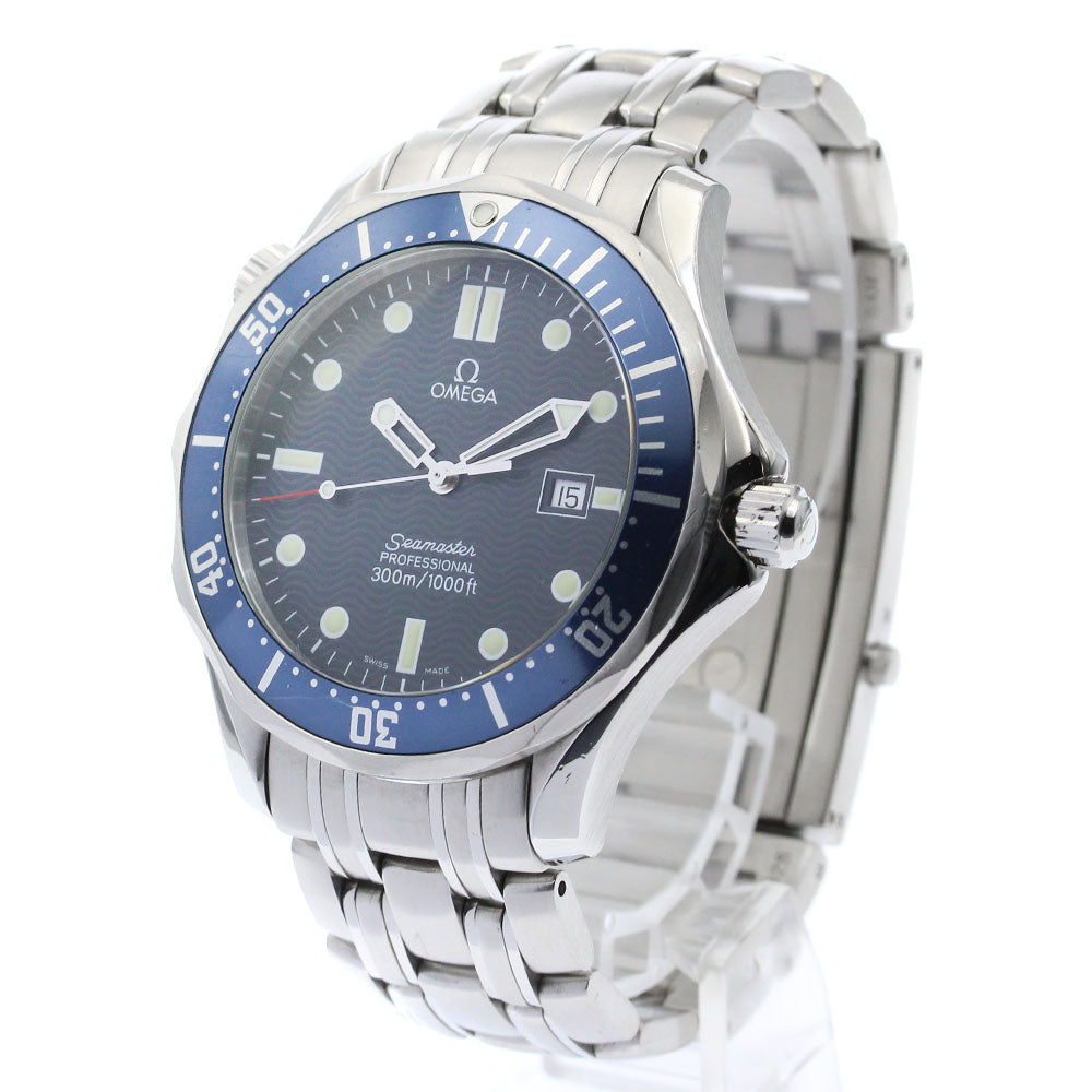 OMEGA Seamaster300 2541.80 Date Navy Dial Quartz Men's Watch_885322