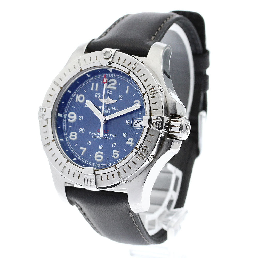 BREITLING Colt A74380 Date blue Dial Quartz Men's Watch_885366