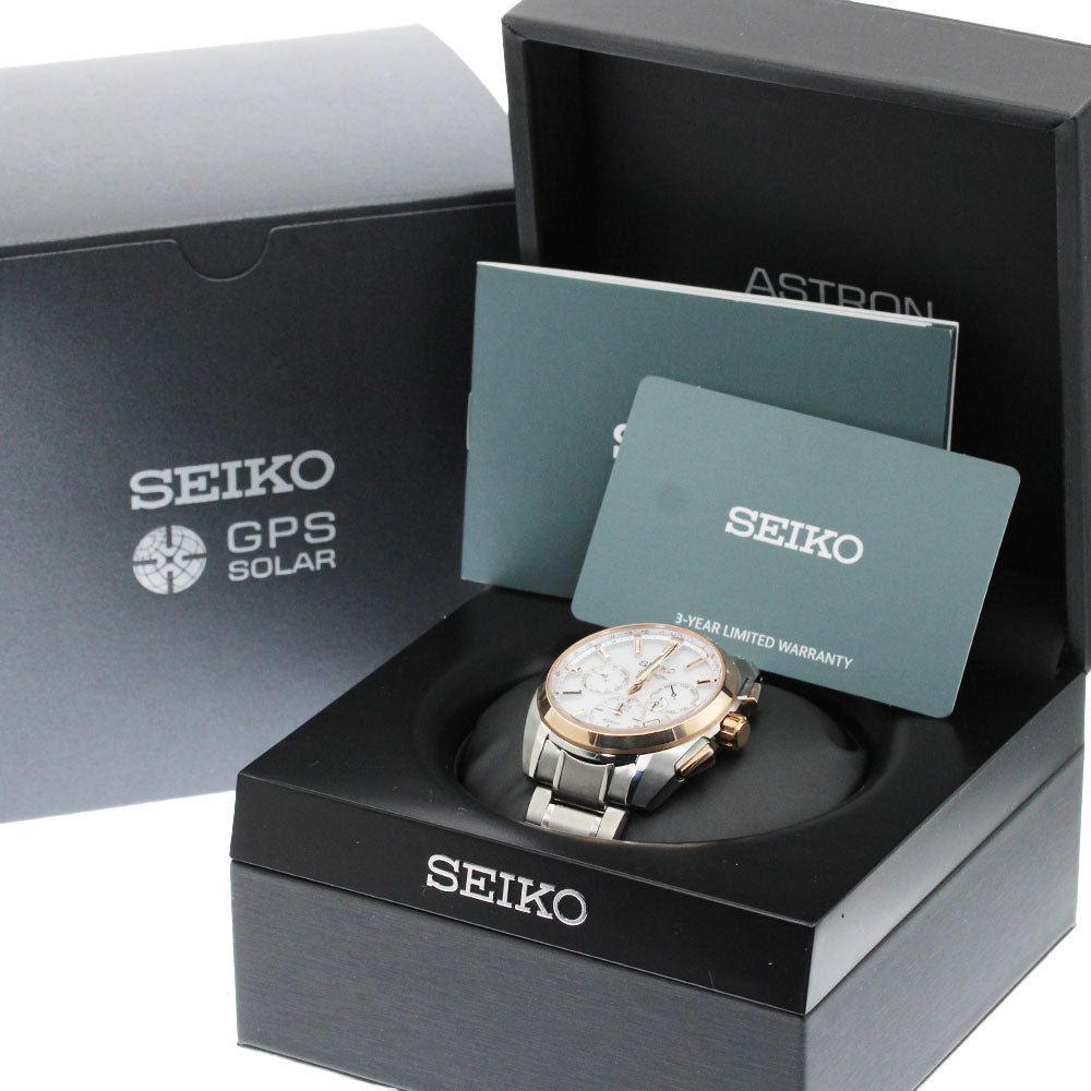 SEIKO Astron SBXC104/5X53-0AV0 GPS Solar Powered Radio Men's Watch_885370