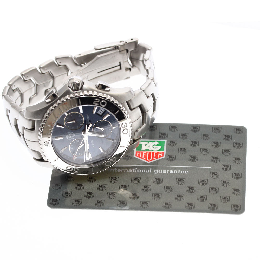TAG HEUER Link CJ1112 Date Chronograph Navy Dial Quartz Men's Watch_885381