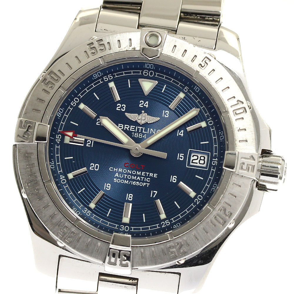 BREITLING Colt A17380 Date Navy Dial Automatic Men's Watch_885391