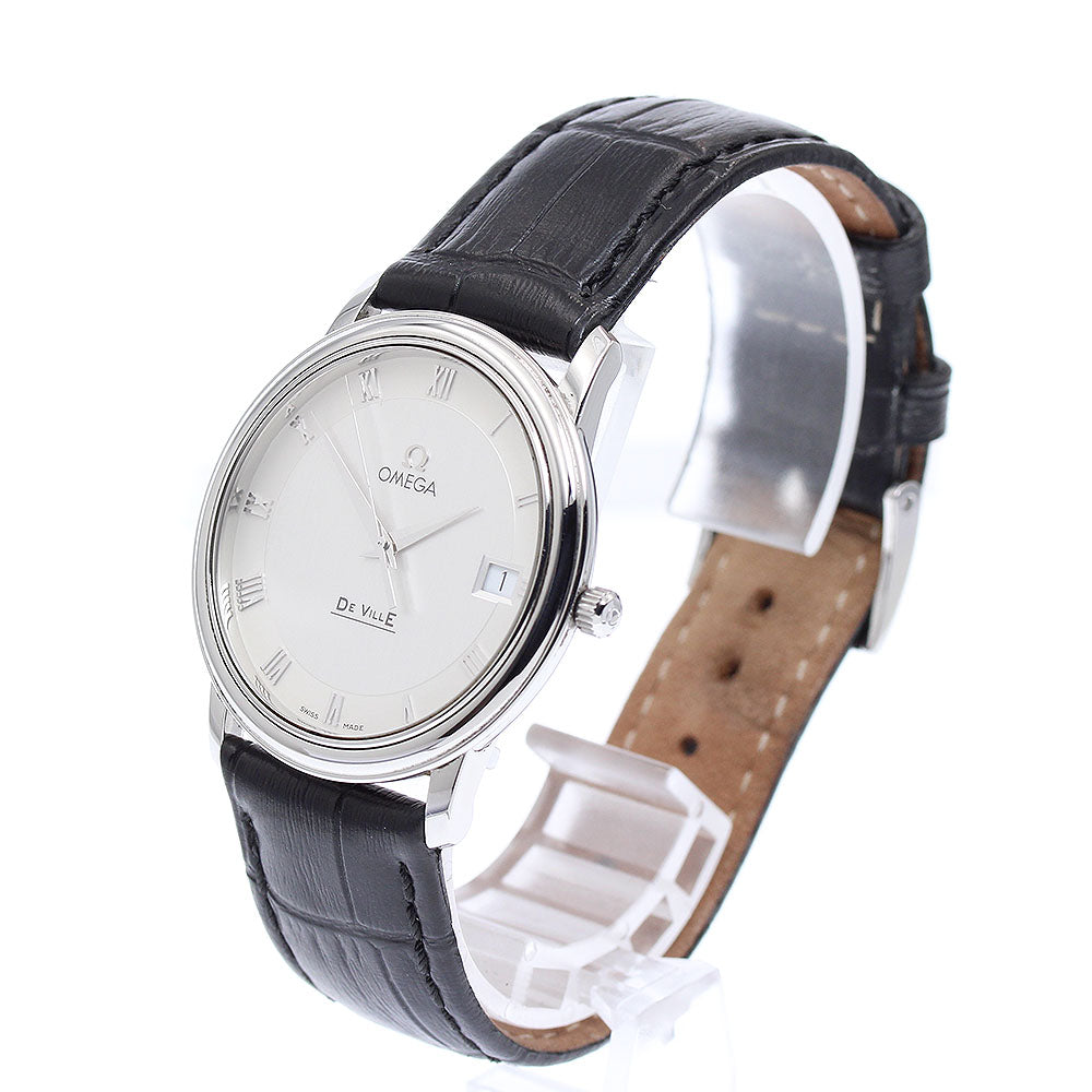 OMEGA De Ville Prestige 4810.33.01 Date Silver Dial Quartz Men's Watch_885401
