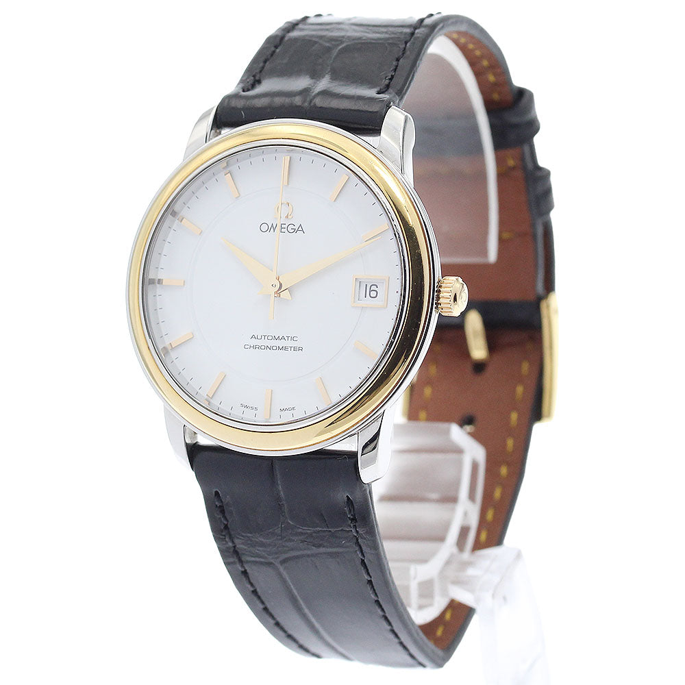 OMEGA De Ville Prestige 4700.21 YG bezel white Dial Automatic Men's Watch_885417