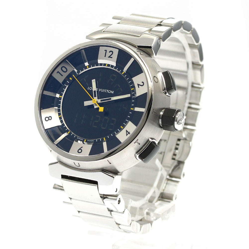 LOUIS VUITTON Tambour in black Q118F Quartz Men's Watch_885507