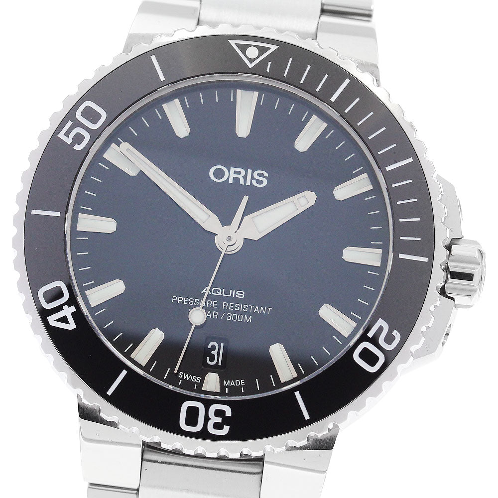 ORIS Aquis 01 733 7732 4134 Date Black Dial Automatic Men's Watch_885510