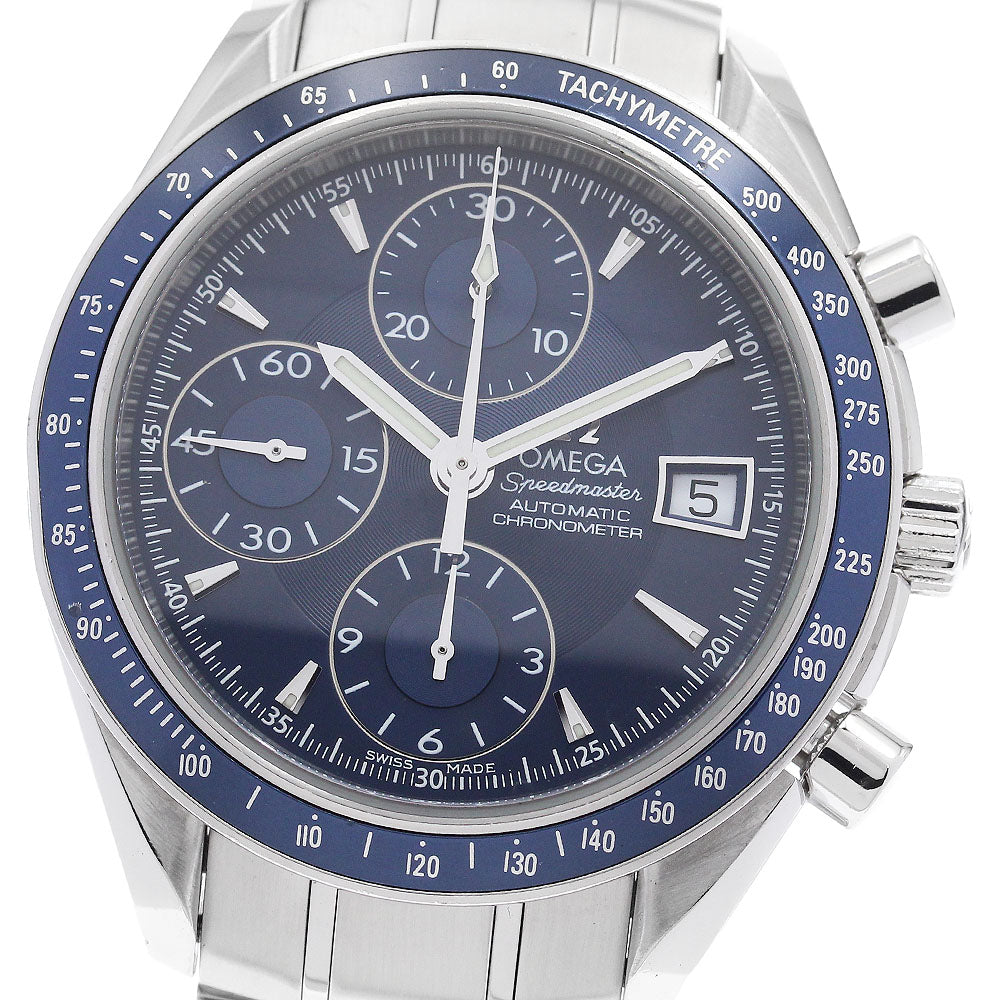 OMEGA Speedmaster 3212.80 Chronograph blue Dial Automatic Men's Watch_885521