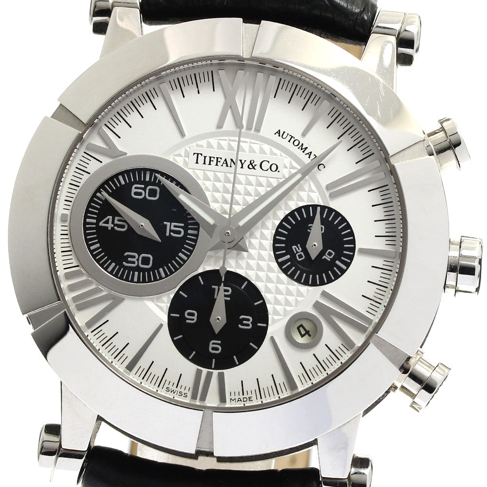 TIFFANY&Co. Atlas Gen Z1000.82.12A21A71A Chronograph Silver / Black Dial Automatic Men's Watch_886178