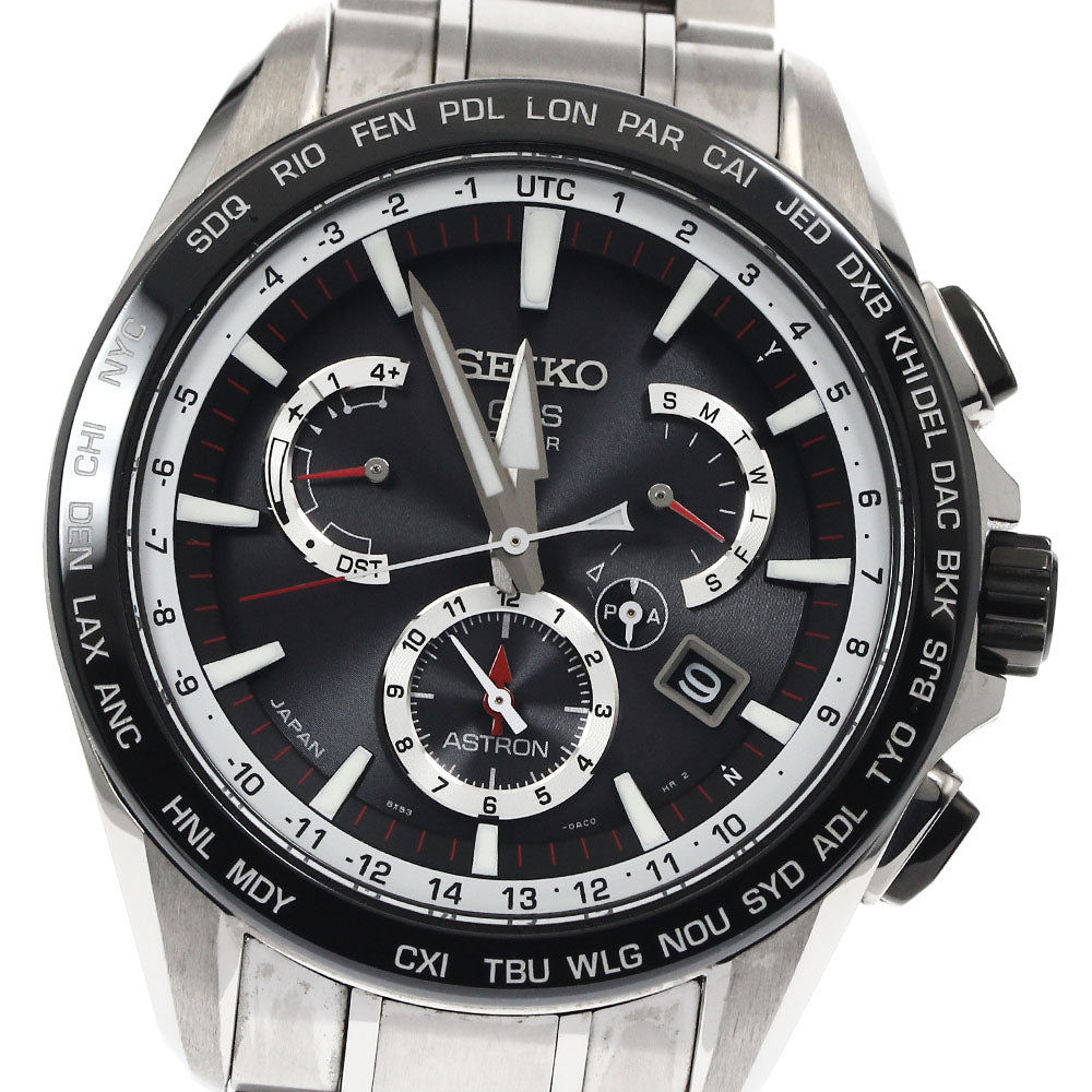 SEIKO Astron SBXB051/8X53-0AD0-2 Day date Solar Powered Radio Men's Watch_886397