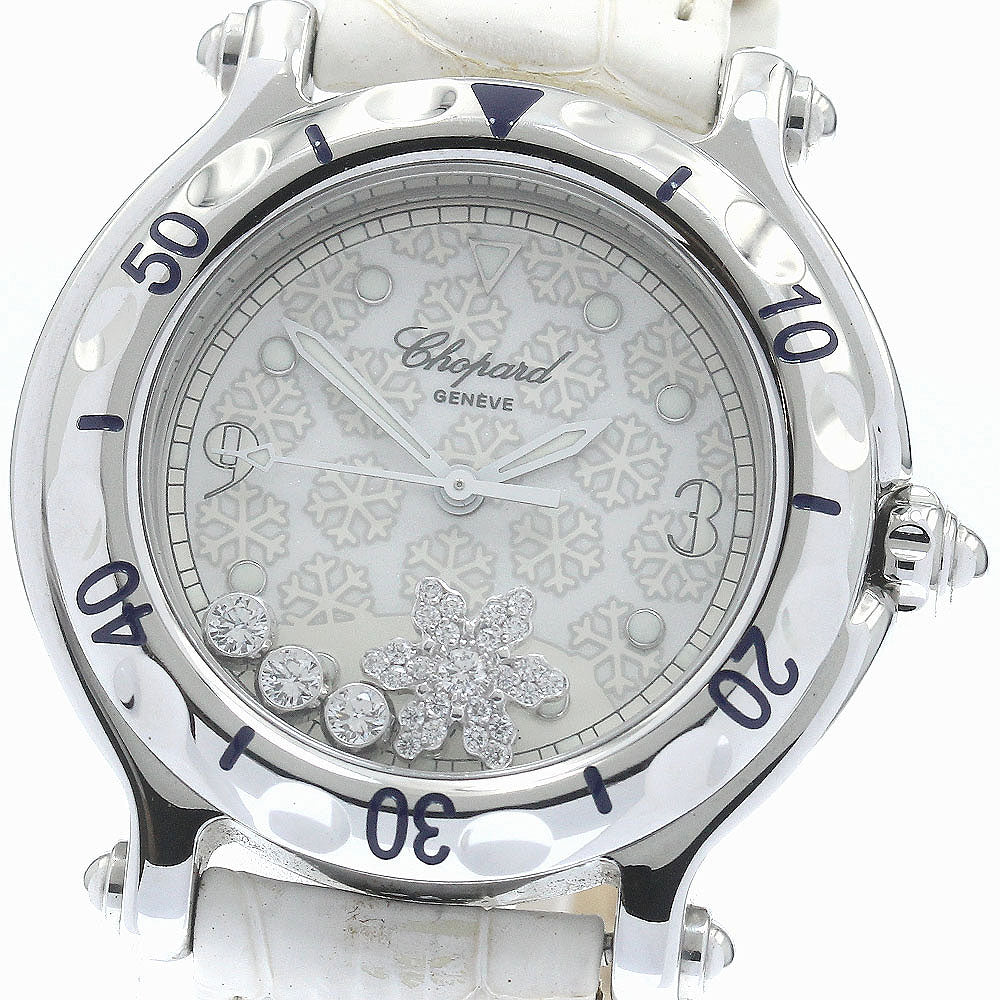 Chopard Happy sports 27/8949 snowflake diamond date Quartz Ladies Watch_886858