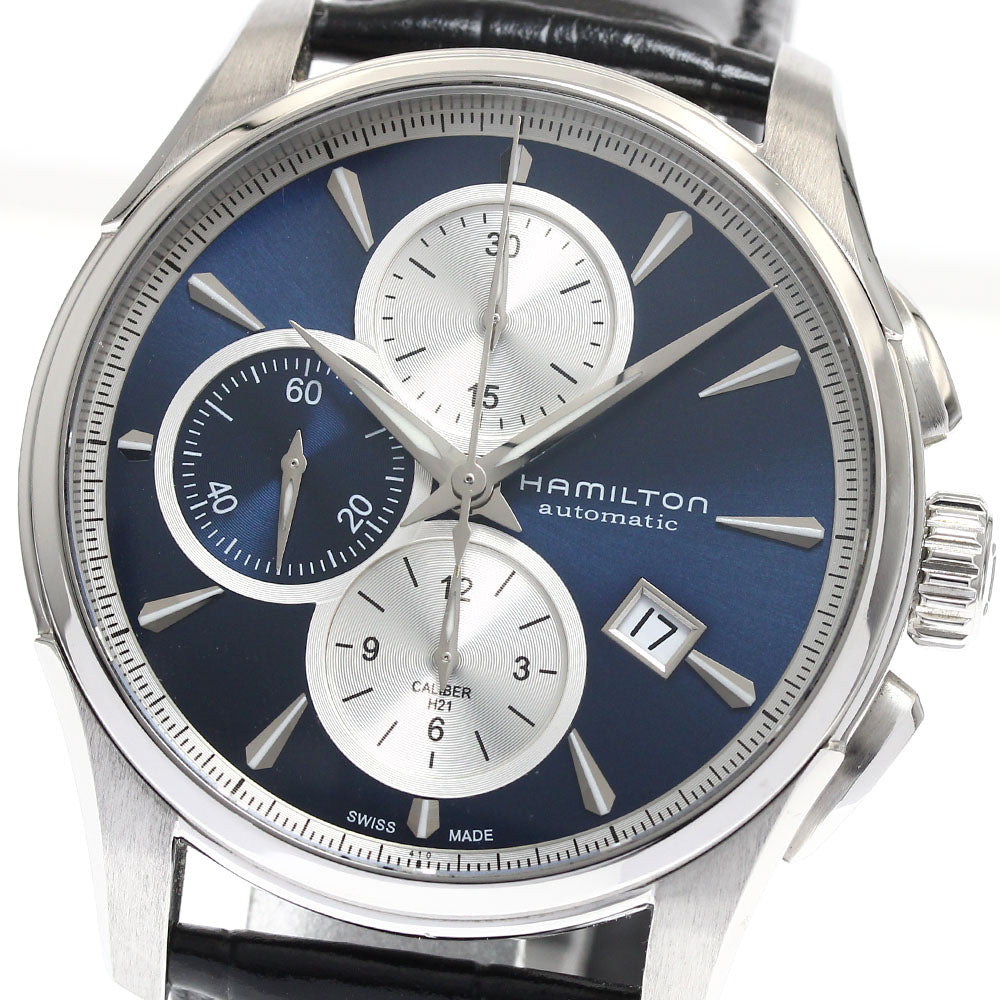 HAMILTON Jazz master H325960 Chronograph Date Navy Dial Automatic Men's Watch_886956