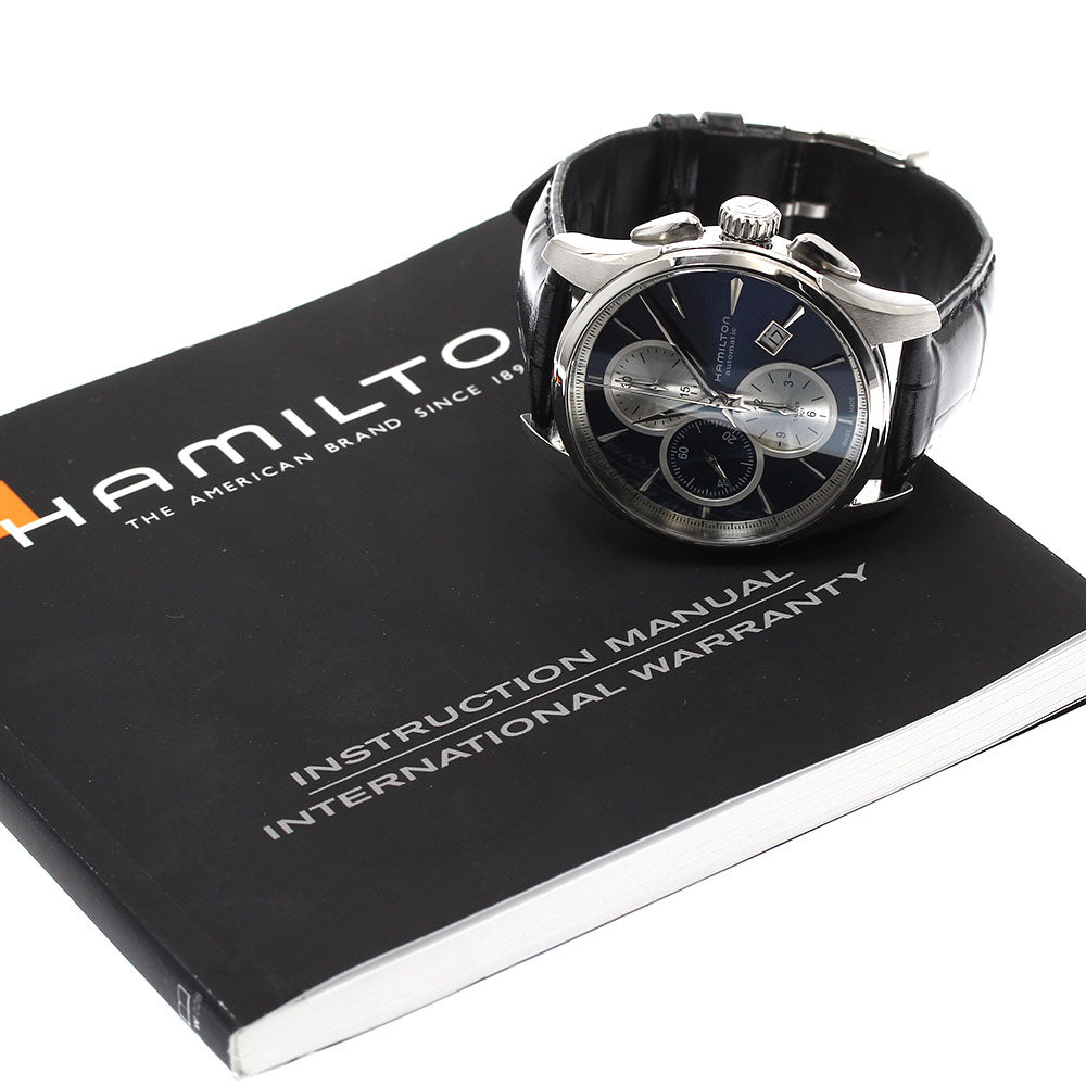 HAMILTON Jazz master H325960 Chronograph Date Navy Dial Automatic Men's Watch_886956