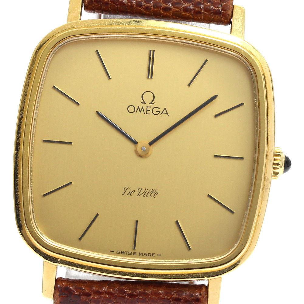 OMEGA De Ville 111.0118 Square Cal.625 gold Dial Hand Winding Men's Watch_887022