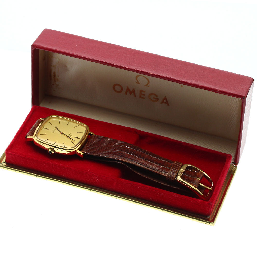 OMEGA De Ville 111.0118 Square Cal.625 gold Dial Hand Winding Men's Watch_887022