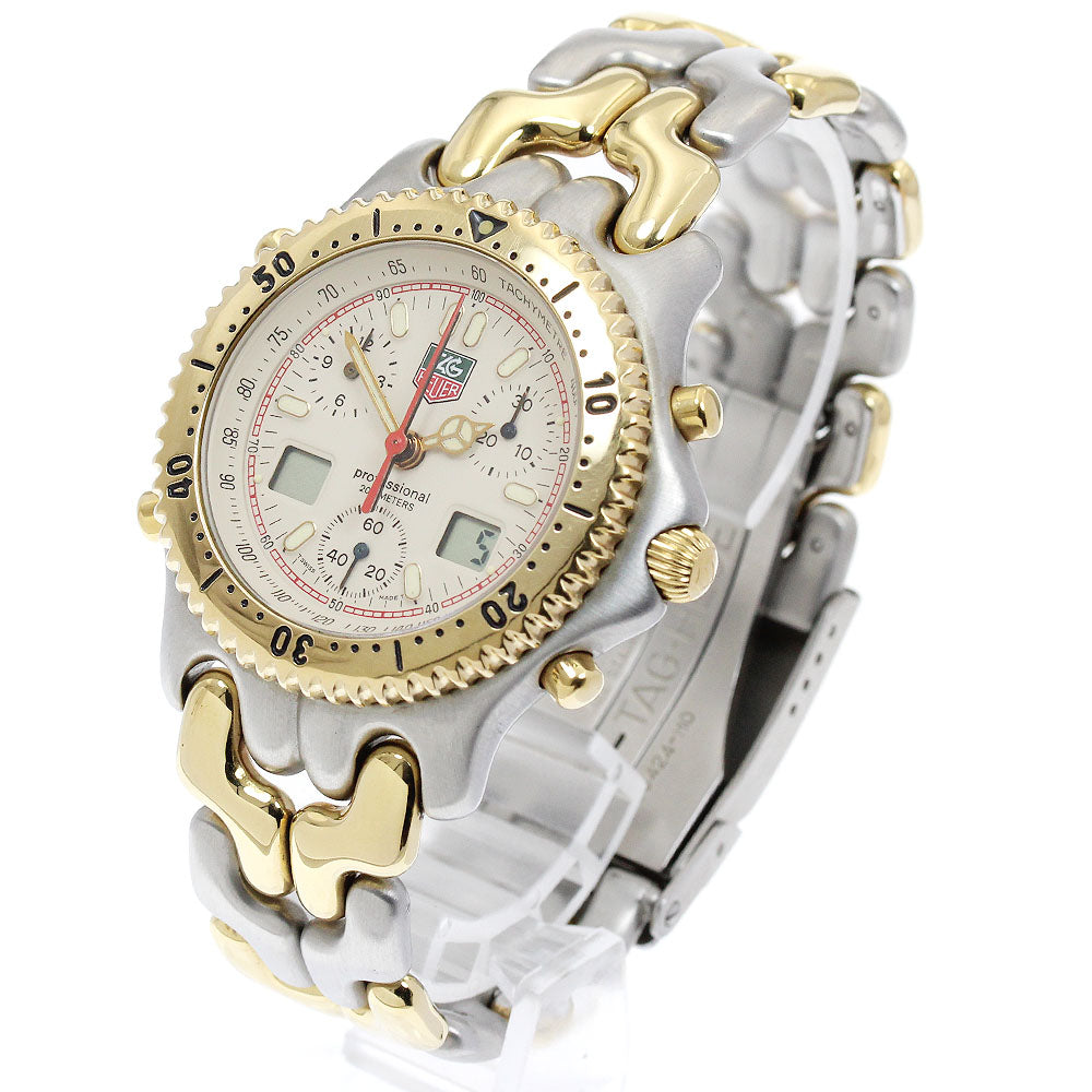 TAG HEUER S/el CG1123-0 Chronograph beige Dial Quartz Men's Watch_887094