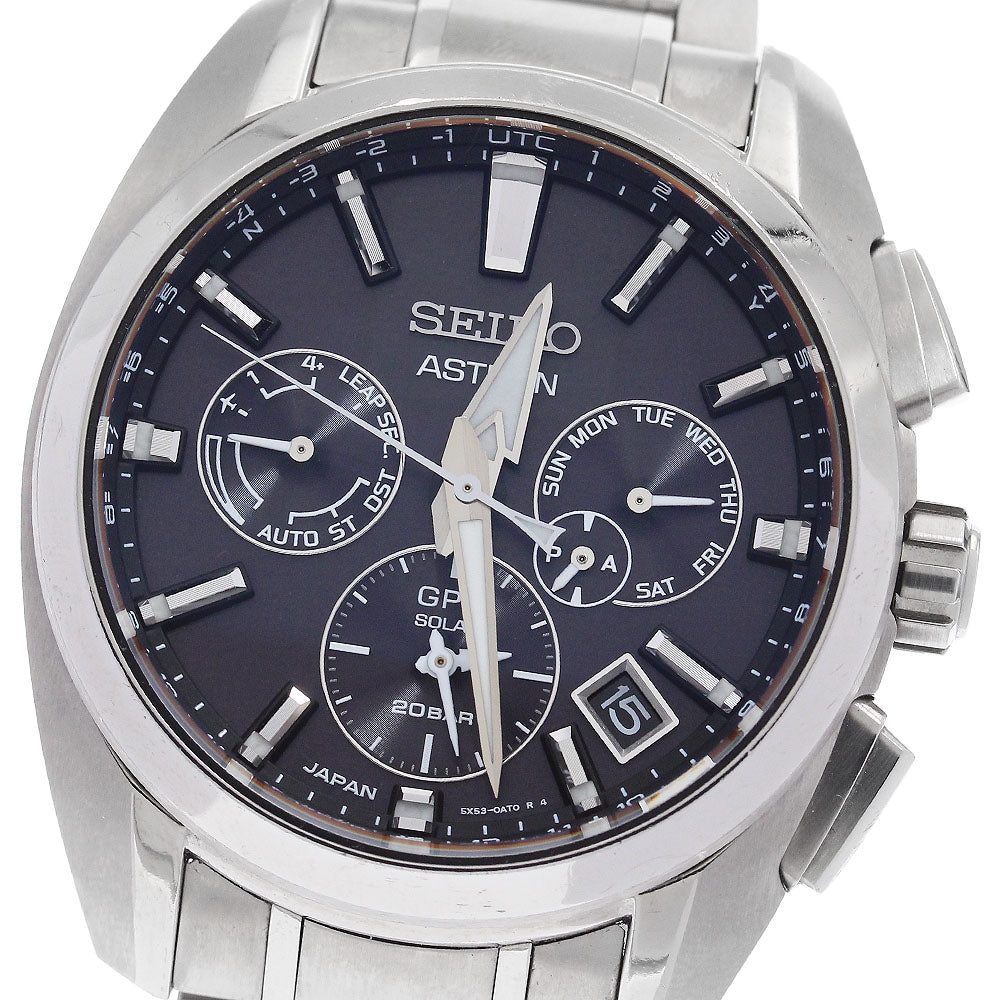 SEIKO Astron SBXC067/5X53-0AV0 Day date Solar Powered Radio Men's Watch_887358