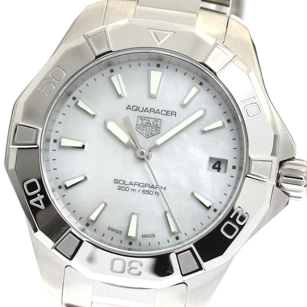 TAG HEUER Aqua racer WBP1312.BA0005 Solar Powered Graph White shell Dial Solar Powered Ladies Watch_887403