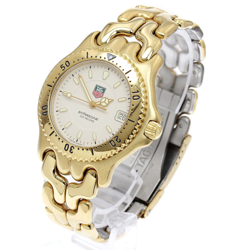 TAG HEUER S/el WG1130-0 Date beige Dial Quartz Men's Watch_887497