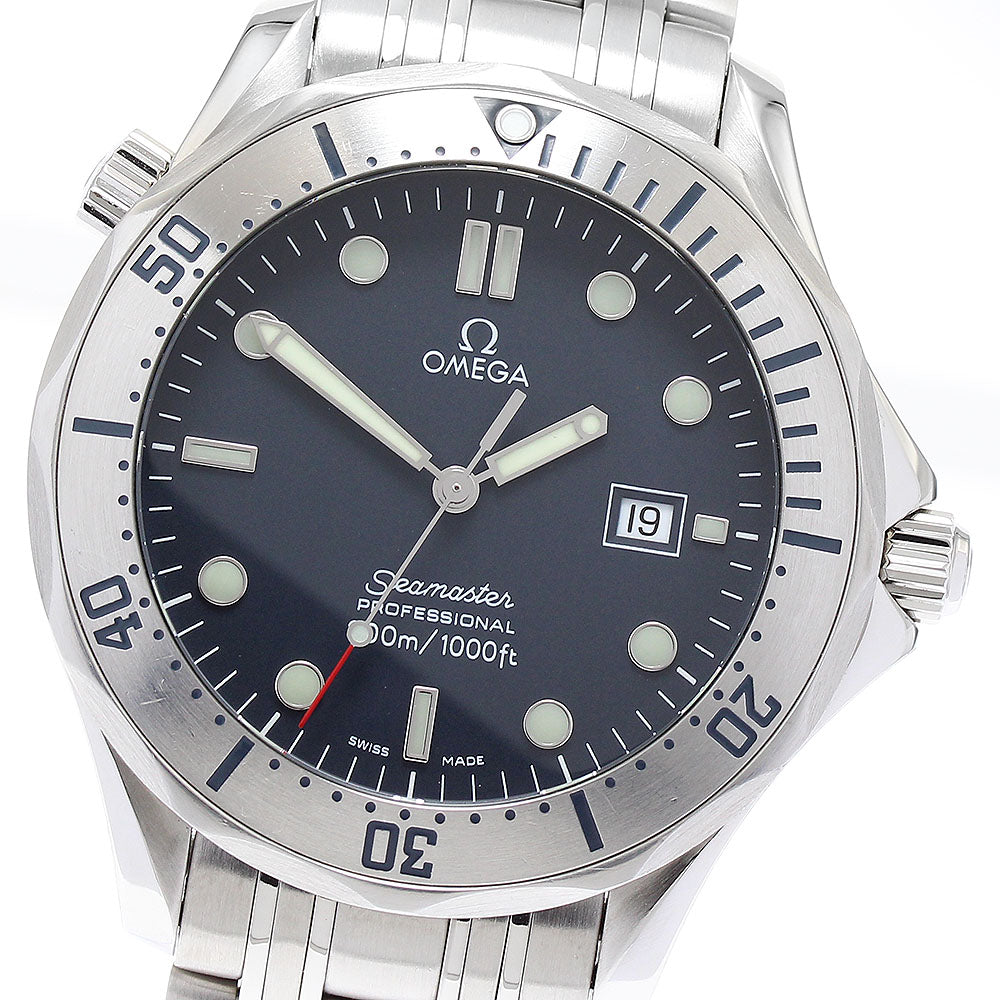 OMEGA Seamaster300 Professional 2261.80 Date Navy Dial Quartz Men's Watch_887987