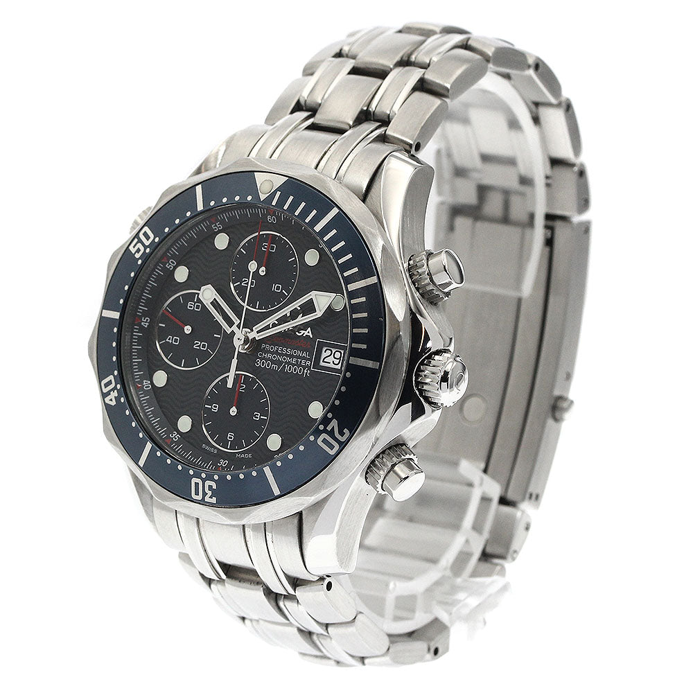 OMEGA Seamaster300 2225.80 Date Chronograph Navy Dial Automatic Men's_888134